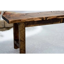 Woodensa Ahşap Bank Bench Mutfak Sandalyesi Ceviz