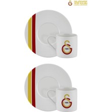 LİSANSLI GALATASARAY 2 KİŞİLİK PORSELEN TÜRK KAHVESİ FİNCAN TAKIMI