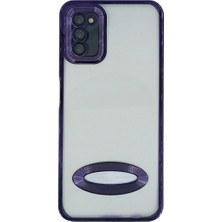 Plus Samsung S20 Fe ile Uyumlu Roma Lensli Lazer Slot Şeffaf Kılıf