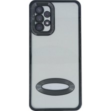 Plus Samsung A53 ile Uyumlu Roma Lensli Lazer Slot Şeffaf Kılıf
