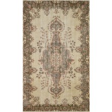 Sempati Halı Yün ve Pamuklu Eskitme Vintage Halı 158 x 268 cm 8644