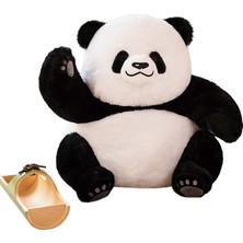 Hainan Shenda 30CM Sevimli Panda Peluş Oyuncak - Siyah / Beyaz (Yurt Dışından)