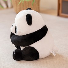 Hainan Shenda 30CM Sevimli Panda Peluş Oyuncak - Siyah / Beyaz (Yurt Dışından)