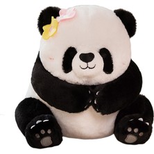 Hainan Shenda 30CM Sevimli Panda Peluş Oyuncak - Siyah / Beyaz (Yurt Dışından)