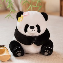 Hainan Shenda 30CM Sevimli Panda Peluş Oyuncak - Siyah / Beyaz (Yurt Dışından)