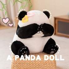 Hainan Shenda 30CM Sevimli Panda Peluş Oyuncak - Siyah / Beyaz (Yurt Dışından)