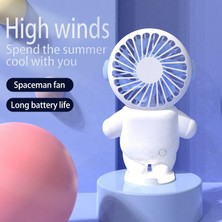 Happy World Shopping USB Yaz Açık Taşınabilir Şarj Küçük Astronot Fan Soğutucu Masaüstü Fan El Fanı (Yurt Dışından)