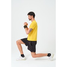 Zinde LIFE P-005678-ERKEK Bisiklet Yaka Rahat Kesim Casual Nefes Alabilen Athletic Spor T-Shirt - Tişört-Sarı