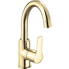 E.C.A Luna Kuğu Borulu Lavabo Bataryası Altın Renkli 102808953