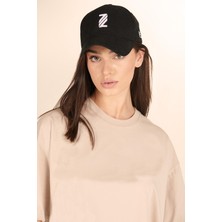 Zinde LIFE P-005478-KADIN 100% Pamuklu Oversize  Kısa Kol T-Shirt-Bej
