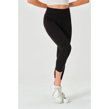 Zinde LIFE P-003004-KADIN Toparlayıcı Oysho Kalite Yüksek Bel Kadın Spor Tayt-Siyah