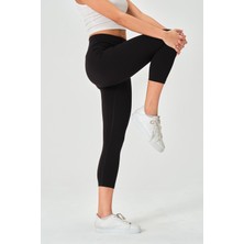 Zinde LIFE P-003004-KADIN Toparlayıcı Oysho Kalite Yüksek Bel Kadın Spor Tayt-Siyah