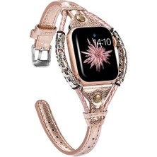 Xhang Hakiki Deri Kayış Apple Watch Band Kemer Aksesuarları Için Metal Bilezik Iwatch Serisi | Bantlar Izle (Yurt Dışından)