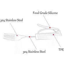 Xhang 1 Adet Esnek Çatal Dönebilen Yemek Yeme Yeme Aıds Engelli Hasta Elderil Için Kapalı Artrit Insanlar Engelli Bedridden | Çatallar (Yurt Dışından)