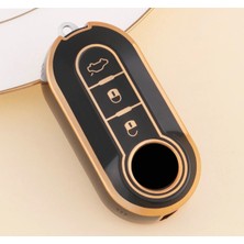 Yıldız Tuning Fiat Punto Anahtar Kılıfı Parlak Siyah Gold