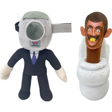 Jemus Toilet Man Monitor Man Peluş Oyuncak Oyuncak Bebek Bebek Peluş Oyuncak Arkadaşım Arkadaşım Oyuncak Peluş Şirin Peluş Oyuncak Kombinasyonu (Yurt Dışından)