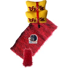 Tusba Market Tofaş Torpido Koruyucu Halı & Pelüş Torpido Örtüsü & Havlusu / Polar Boyun Yastık & Vites Püskülü