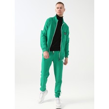 The Crow Lastikli Bel Düz Paça Yağ Yeşili Unisex Pantolon Xgame Two