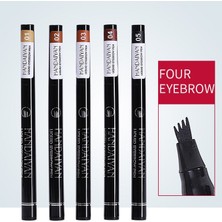 Handaiyan Microblading Kalıcı Likit Kaş Kalemi Çatal Uçlu (1,6ml) Koyu Kahve