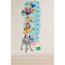 Echo Home Bremen Mızıkacıları Boy Ölçer Sticker Çocuk Bebek Odası Boy Ölçüm Cetveli