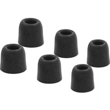 Yishe 3 Pairs Köpük Kulaklık Earbud Ipuçları Kulaklık Anti-Kaymaz Silikon Earbud Hafıza Siyah Kapakları (Yurt Dışından)