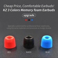 Yishe 3 Pairs Köpük Kulaklık Earbud Ipuçları Kulaklık Anti-Kaymaz Silikon Earbud Hafıza Siyah Kapakları (Yurt Dışından)