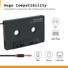 Yishe Araba Kaset Alıcısı Kablosuz Bluetooth 3.5mm Stereo Sesli Stereo Için (Yurt Dışından)