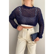 Quzu Acurlu Crop Trıko