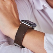 Vagave Apple Watch 42MM 44MM 45MM 49MM 3 / 4 / 5 / 6 / Se / 7 / 8 / Ultra Deri Kordon Deri Kayış