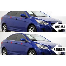 BTM Otomotiv Hyundai Accent Blue Cam Çıtası Kromu 6 Prç. P.çelik