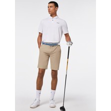 Oakley Beyaz Erkek Polo Yaka Baskılı Polo T-Shirt Oakley Oakley Icon Tn Protect Rc