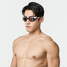 Decathlon Nabaiji Yüzücü Gözlüğü - L Boy - Beyaz / Siyah Kırmızı - Turn