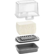 Vip Ahmet 2 Li Vp-073 Ecem Peynir Kabı Peynir Saklama Kabı Füme 2 Adet