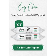 Sleepy Easy Clean Yüzey Temizlik Havlusu 2X15 x 7 Adet (210 Yaprak)