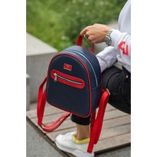 Garbalia Oslo Çift Iç Cep Detaylı Dış Fermuar Gözlü Çok Bölmeli Kadın Sırt Çantası