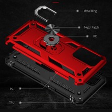 Case 4U Oppo A54 4g Kılıf Armor Serisi Vega Tank Zırh Metal Yüzüklü Standlı Altın