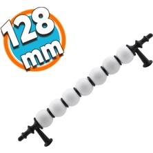 Nzb Mobilya Mutfak Banyo Dolabı Çekmece Dolap Kapak Kulpu Kulbu Siyah Beyaz 128 mm Polimer Kulp