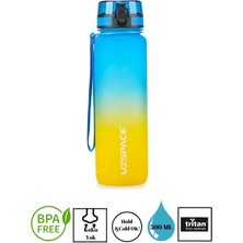 Uzspace Colorful Tritan Su Matarası – 500 ml