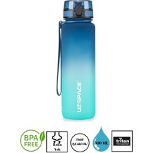 Uzspace Colorful Tritan Su Matarası – 500 ml