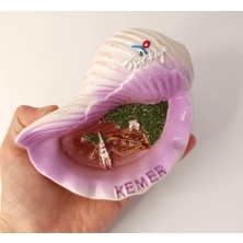 HD Marketim Küllük Kül Tablası Seramik Istiridye Deniz Kabuğu Türkiye Kemer Yazılı