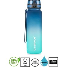 Uzspace Colorful Tritan Su Matarası – 1000 ml