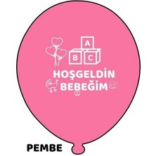 Mini Parti Mini Party Store Pembe Hoşgeldin Bebeğim Balon 10 Lu