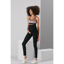 ModaLife Siyah Pamuk Rahat Hamile Tayt -  Hamile Tayt - Siyah Tayt - Siyah Hamile Tayt - Pamuk Tayt