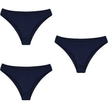 Bleu Petite 3'lü Paket Lazer Kesim Dikişsiz Kadın Külot