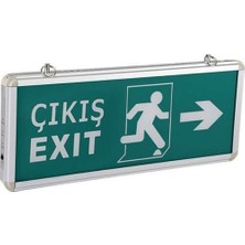 Cata CT-9170 Sağ+Sol Çıkış Exit Levhası Şarjlı Ledli