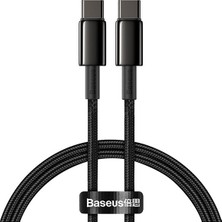 Baseus Tungsten Gold PD100W Şarj Kablosu USB C To USB C Kablo 2 Metre