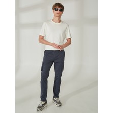 Fred Mello Normal Bel Normal Paça Slim Fit Mavi Erkek Pantolon Fmbronxblue