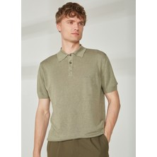 Mr. Mood Polo Yaka Haki Erkek T-Shirt Mr Compaorta