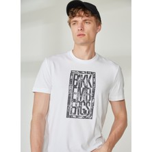 Bikkembergs Beyaz Erkek T-Shirt C 4 101 2V