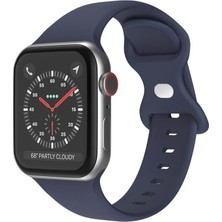 Wozlo Apple Watch 1, 2, 3, 4, 5, 6, 7, 8, Se Silikon Kordon Kayış - S-M Beden 38/40/41MM - Lacivert